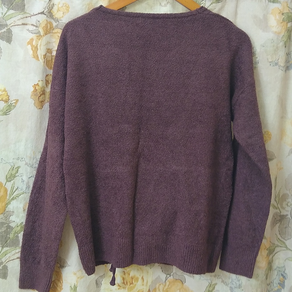 Barefoot Dreams CozyChic Lite Petite Lounge Set, Fig - Picture 3 of 9